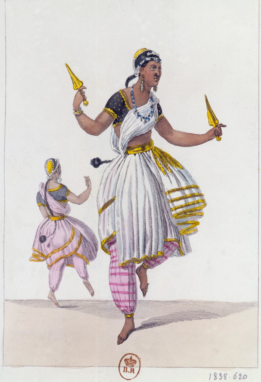 Bajadery, 1838 autorstwa Unbekannt