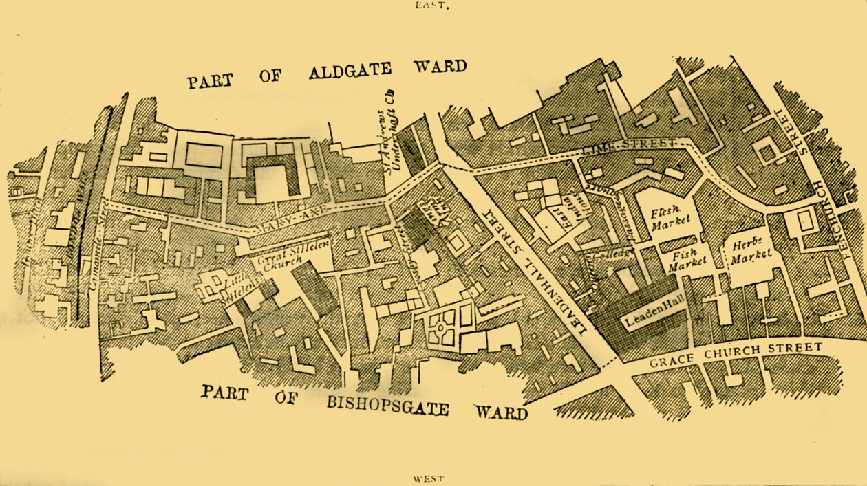 Oddział Lime Street, ok. 1872 r. autorstwa Unbekannt