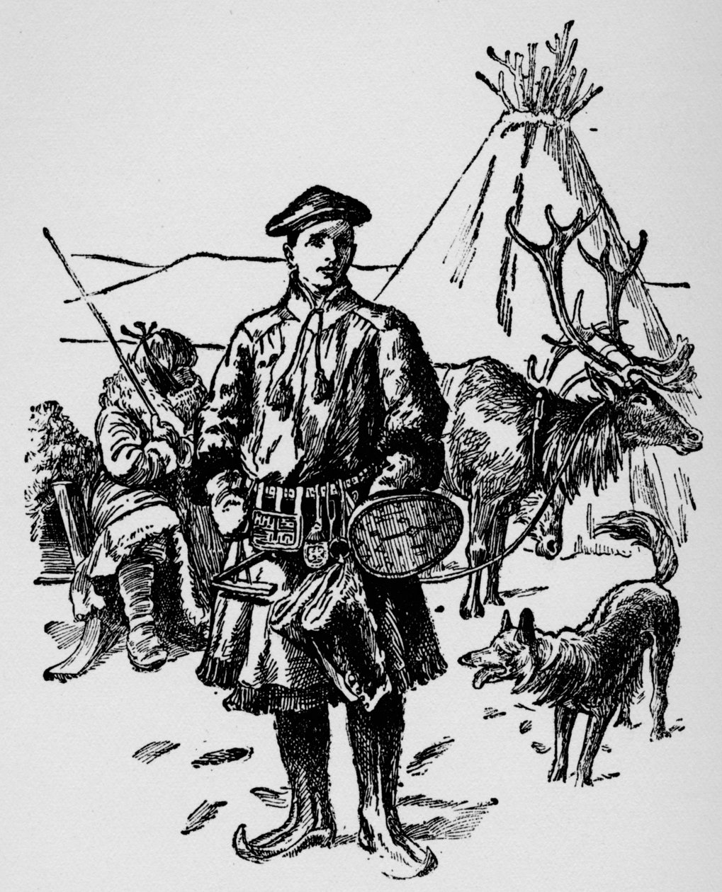 Linneusz w stroju Laponii, c1918 autorstwa Unbekannt