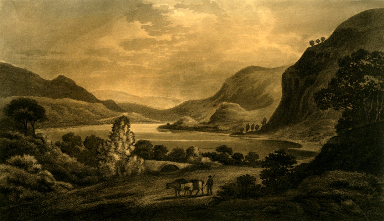 Loch Lubnaig, West-end, 1802. autorstwa Unbekannt
