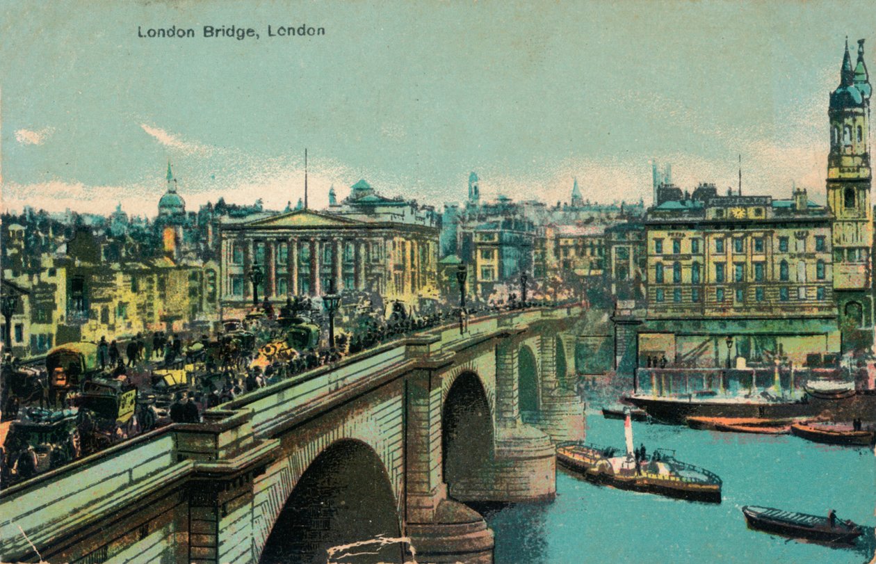 London Bridge, Londyn, ok. 1910, ok. 1900-1930 autorstwa Unbekannt