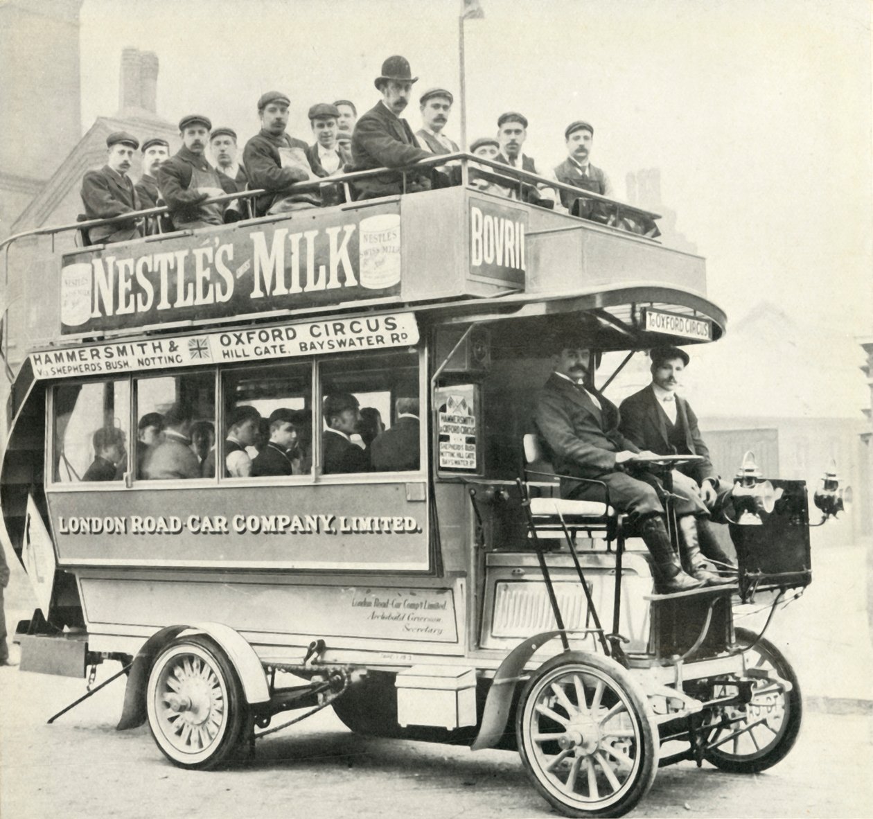 Londyński autobus parowy, ok. 1900, 1947. autorstwa Unbekannt