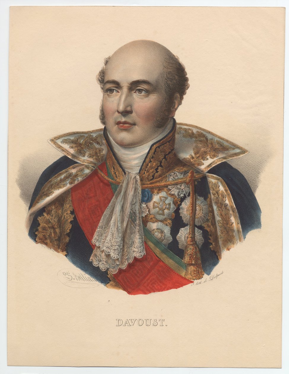 Louis-Nicolas Davout 1770-1823, marszałek Francji, 1835 autorstwa Unbekannt