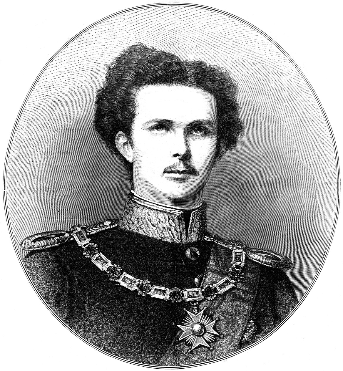 Ludwik II, król Bawarczyków, XIX w. autorstwa Unbekannt