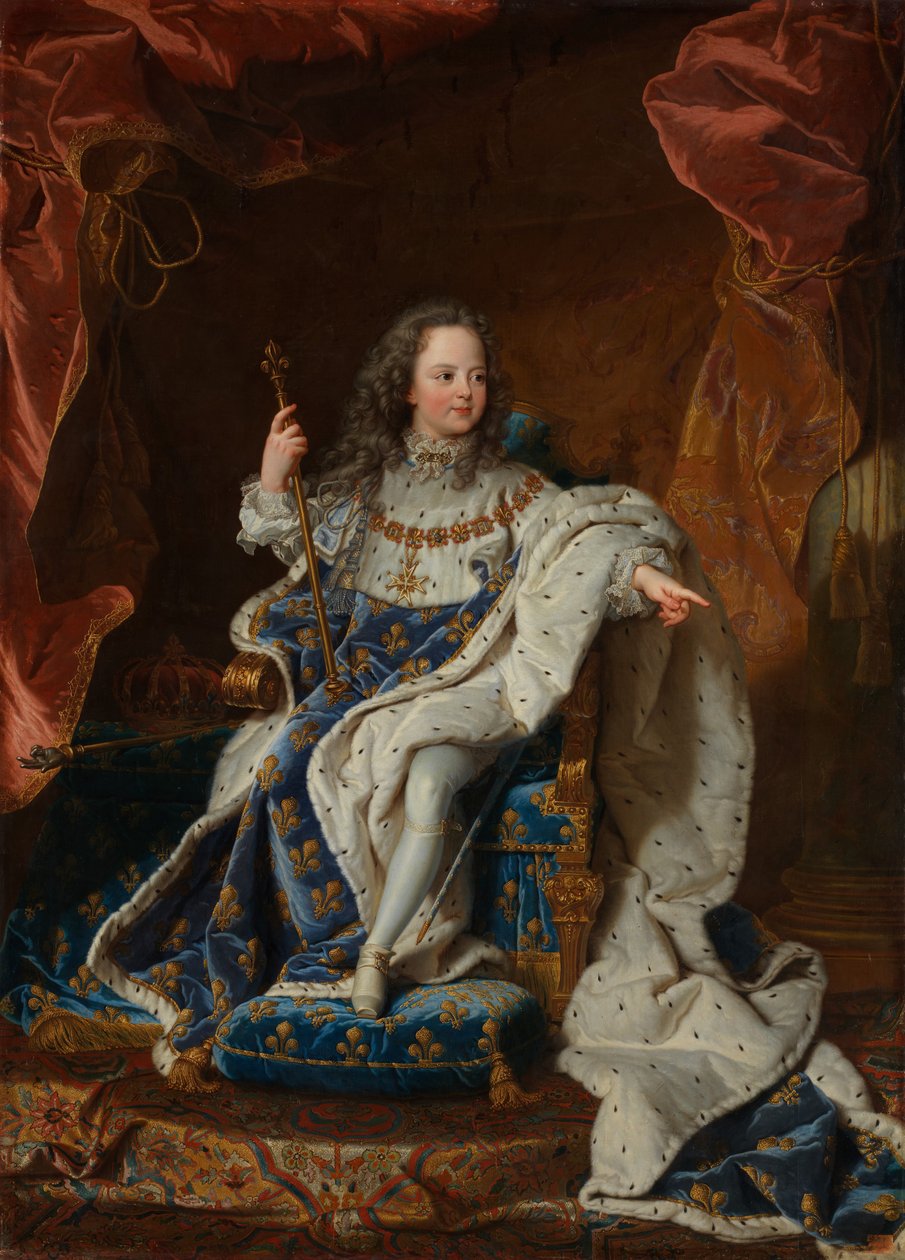 Ludwik XV 1710-1774 jako dziecko, ca. 1716-24. autorstwa Unbekannt