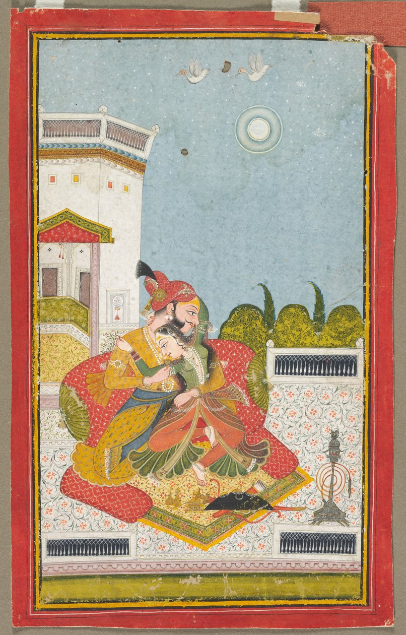 Kochankowie w objęciach Raga Malkaus, c. 1760. autorstwa Unbekannt