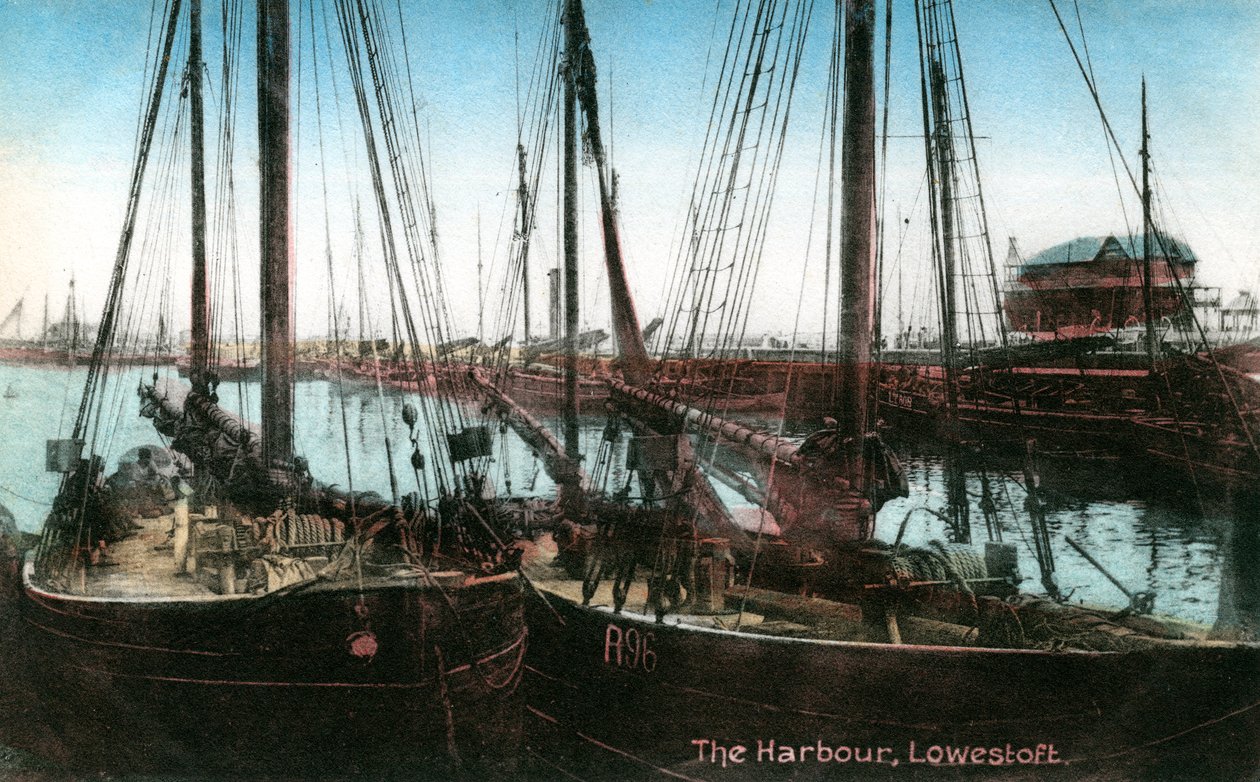 Port Lowestoft, Suffolk, 1909 autorstwa Unbekannt
