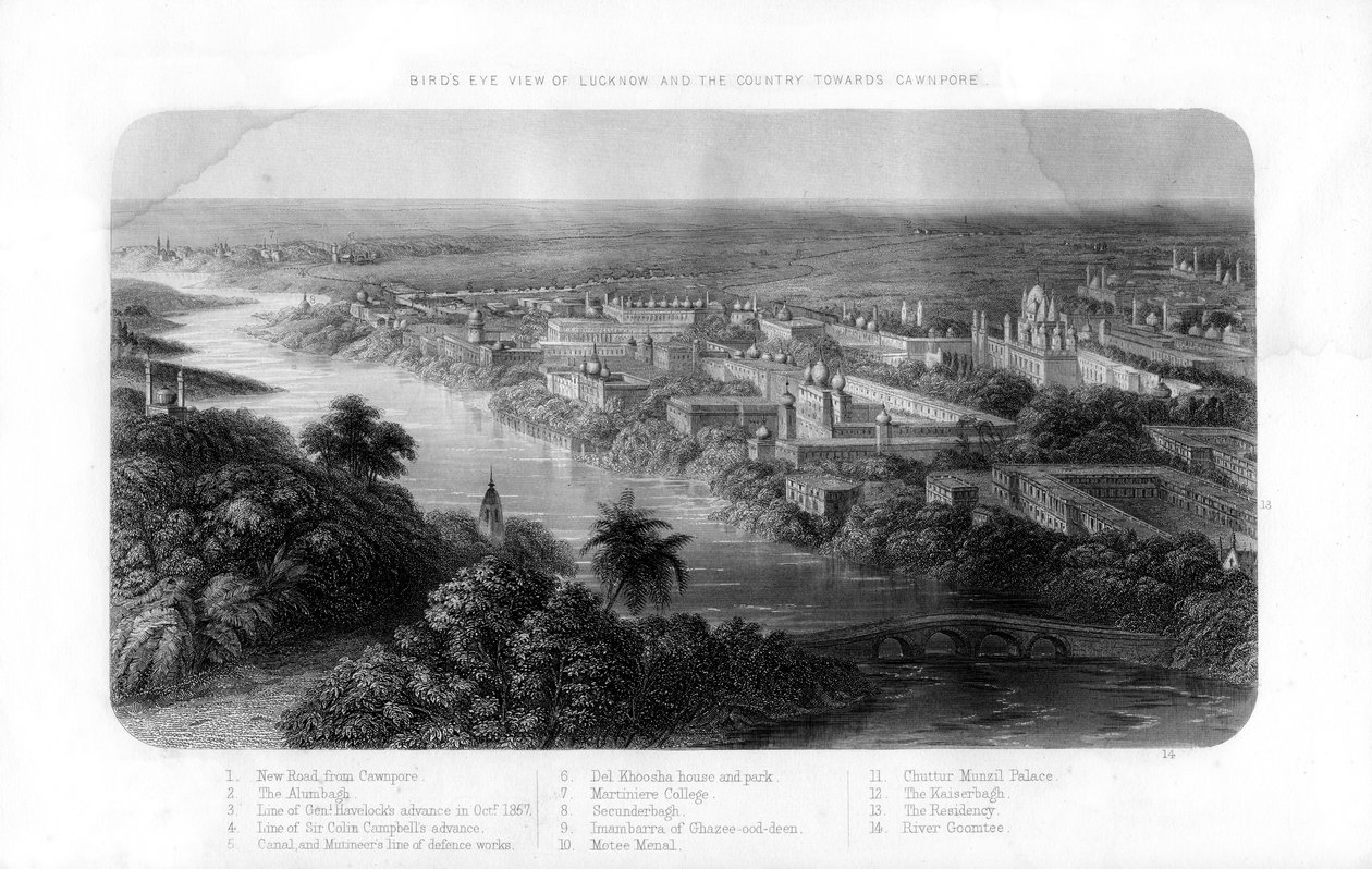 Lucknow, Uttar Pradesh, Indie, XIX wiek autorstwa Unbekannt