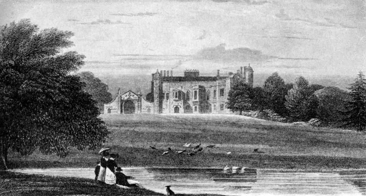 Madingley Hall, Madingley, Cambridgeshire, XIX wiek 1912 autorstwa Unbekannt