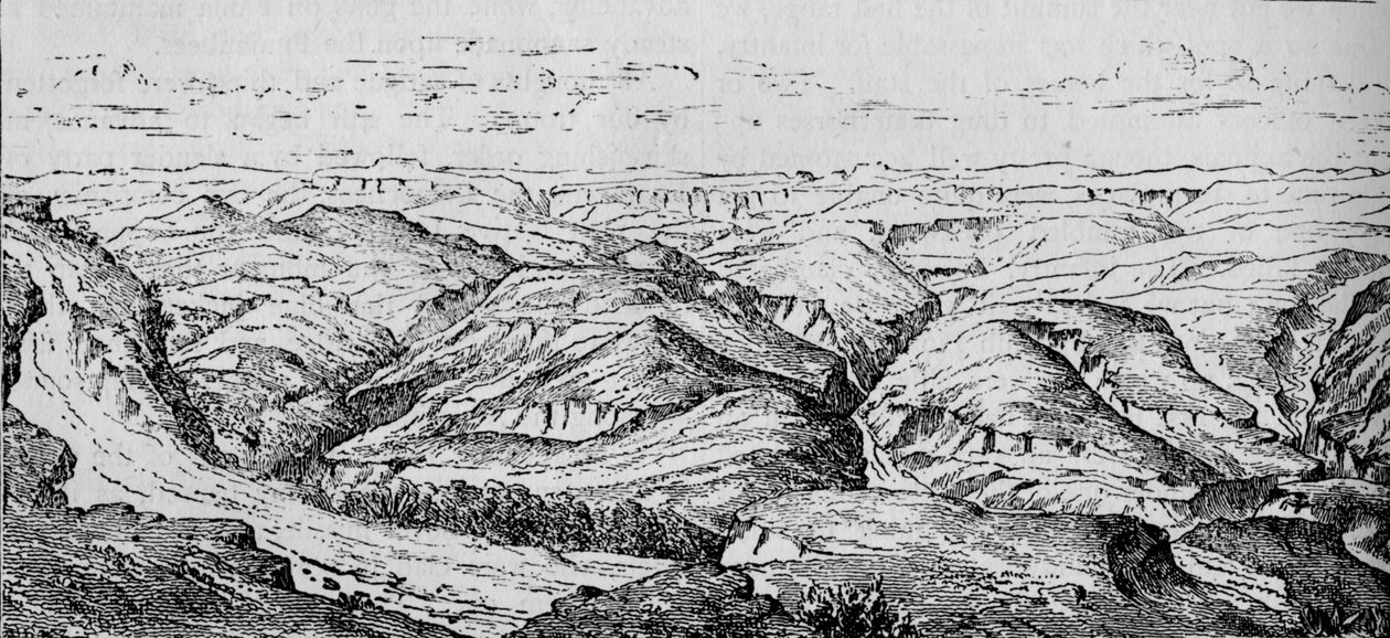 Magdala i Dolina Bashilo, ok. 1880 r. autorstwa Unbekannt