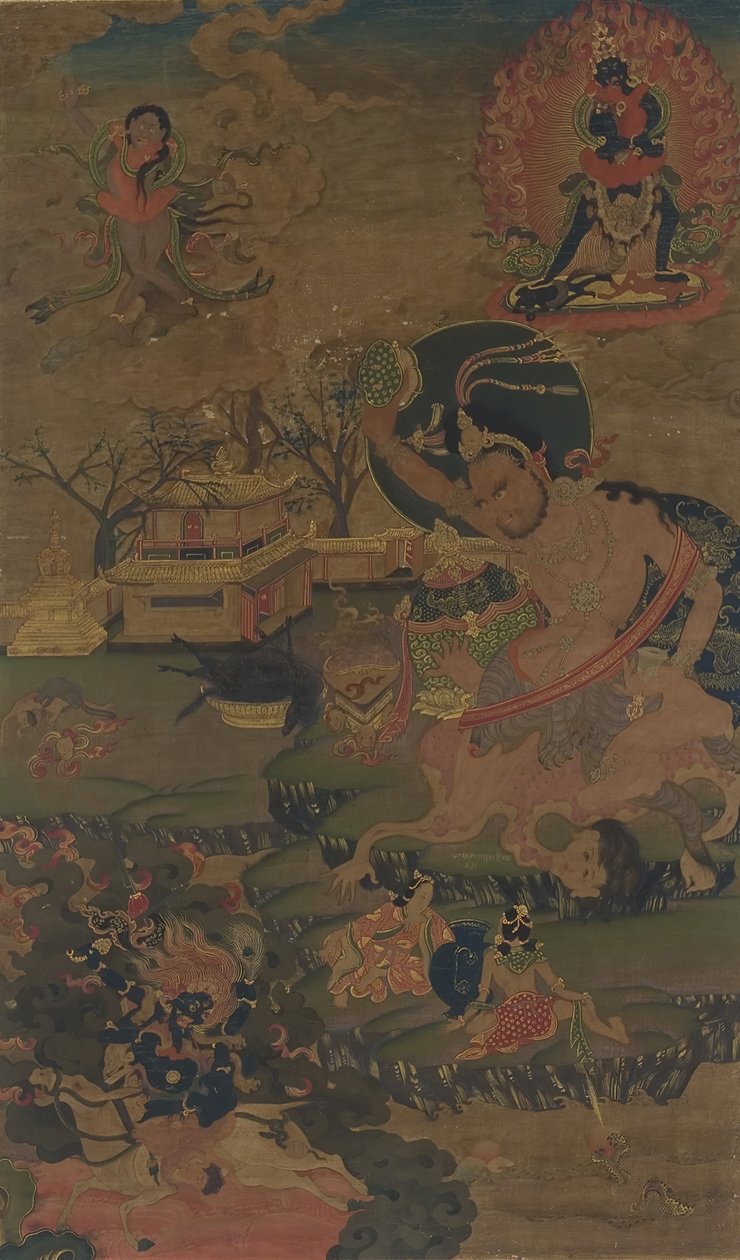Mahasiddha Damarupa, XVIII wiek. autorstwa Unbekannt