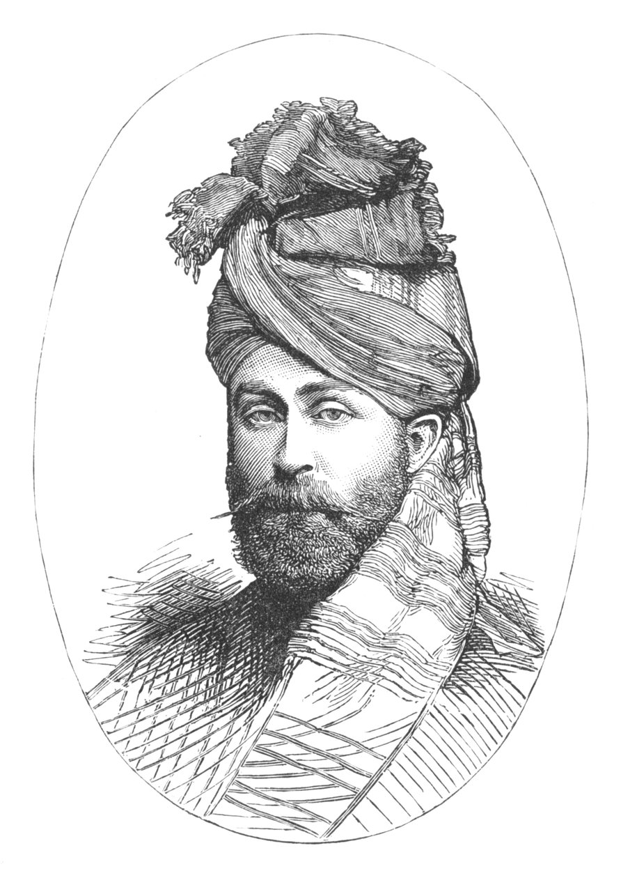 Major Wigram Battye, ok. 1880 r autorstwa Unbekannt