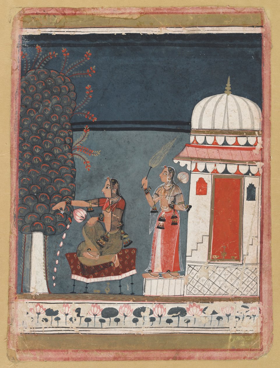 Malashri Ragini z serii Ragmala, 1640. autorstwa Unbekannt