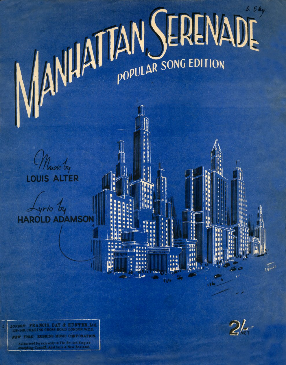 Serenada Manhattan, ok. 1942 . autorstwa Unbekannt