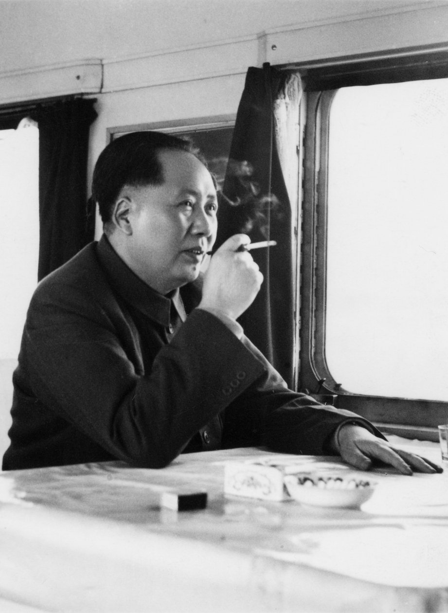 Mao Zedong, chiński komunistyczny rewolucjonista i przywódca, ok. 1950 r. autorstwa Unbekannt