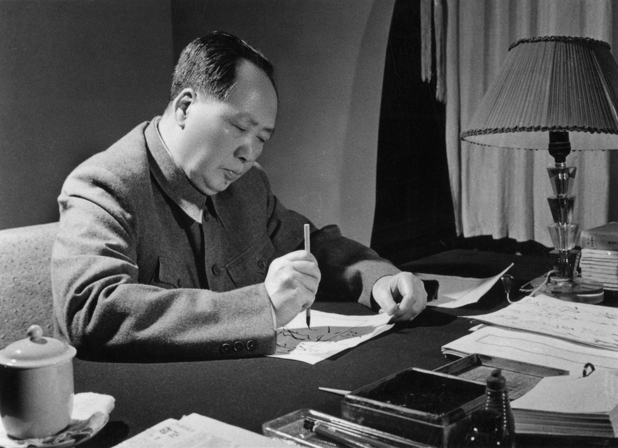 Mao Zedong, chiński komunistyczny rewolucjonista i przywódca, ok. 1950 r. autorstwa Unbekannt