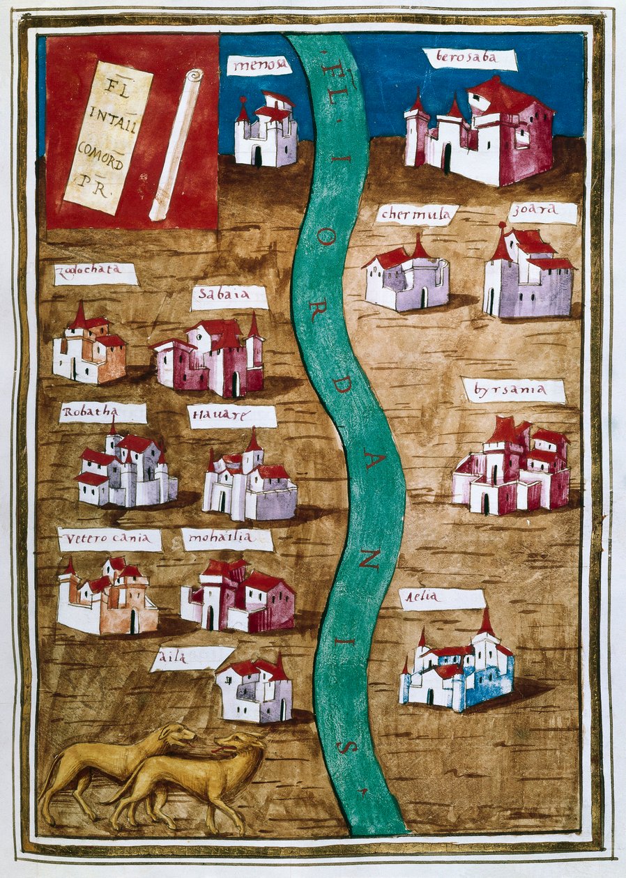 Mapa Palestyny (miniaturowa) autorstwa Unbekannt
