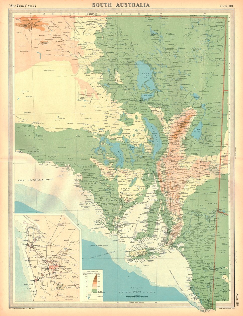 Mapa Australii Południowej autorstwa Unbekannt