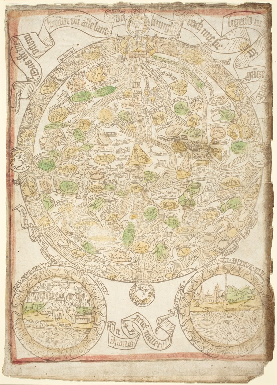 Mapa świata, ok. 1480. autorstwa Unbekannt