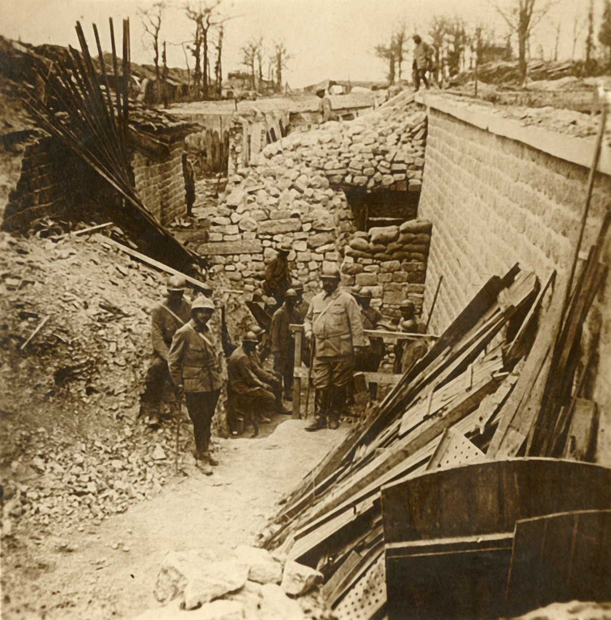 Koszary Marceau, Verdun, północna Francja, 1916 autorstwa Unbekannt