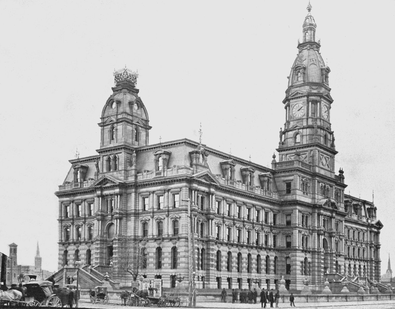 Gmach sądu hrabstwa Marion, Indianapolis, USA, ok. 1900 r. autorstwa Unbekannt