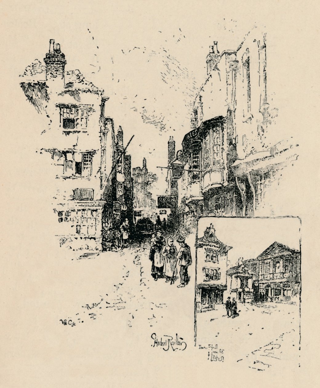 Ulica Targowa, Windsor, 1895 autorstwa Unbekannt