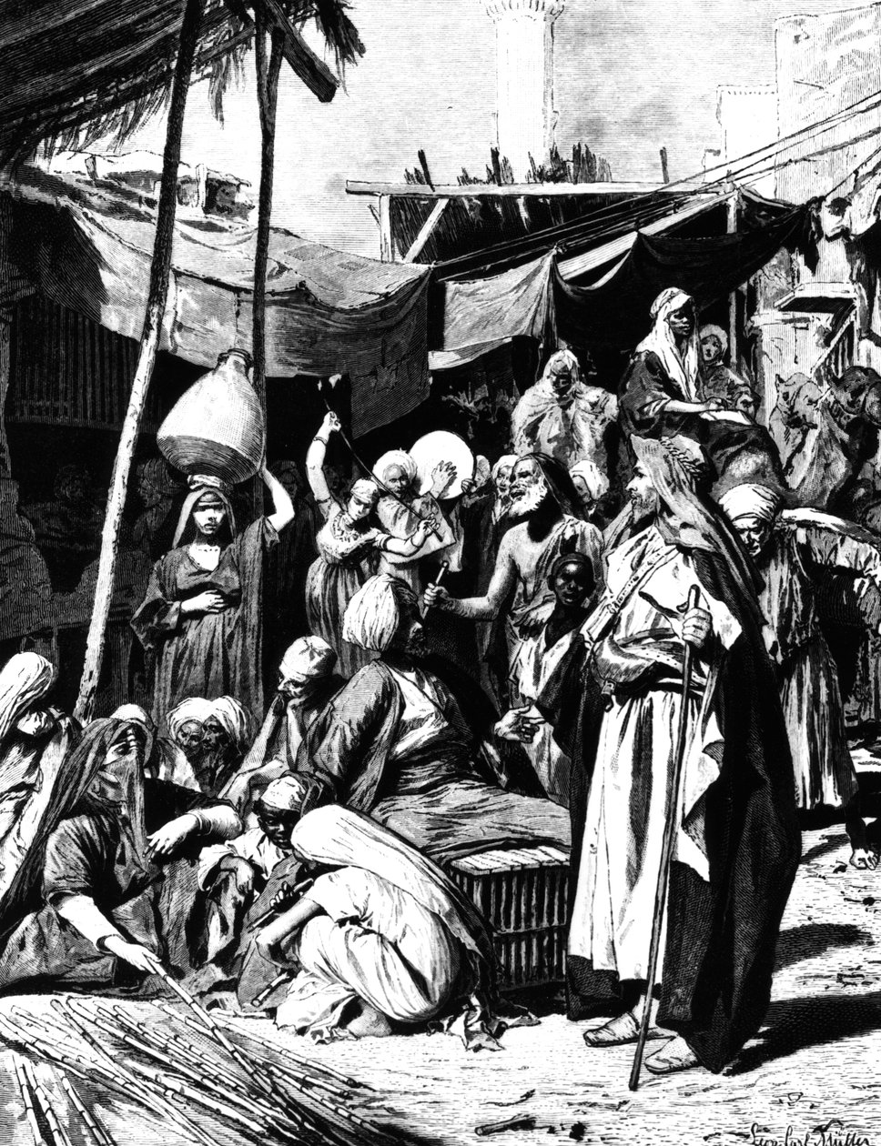 Targ w Tantah, Egipt, 1880 autorstwa Unbekannt