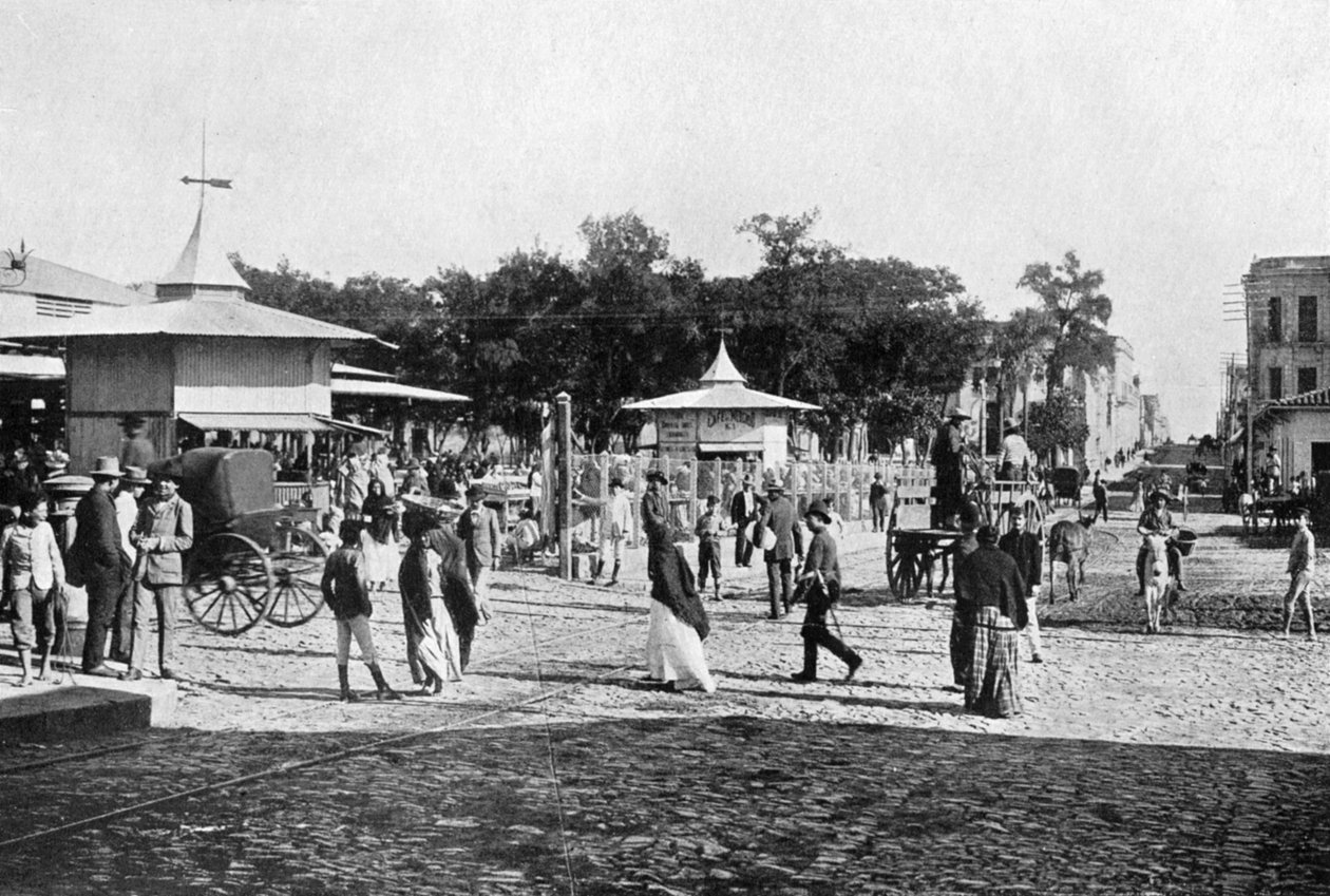 Rynek, Asuncion, Paragwaj, 1911 autorstwa Unbekannt