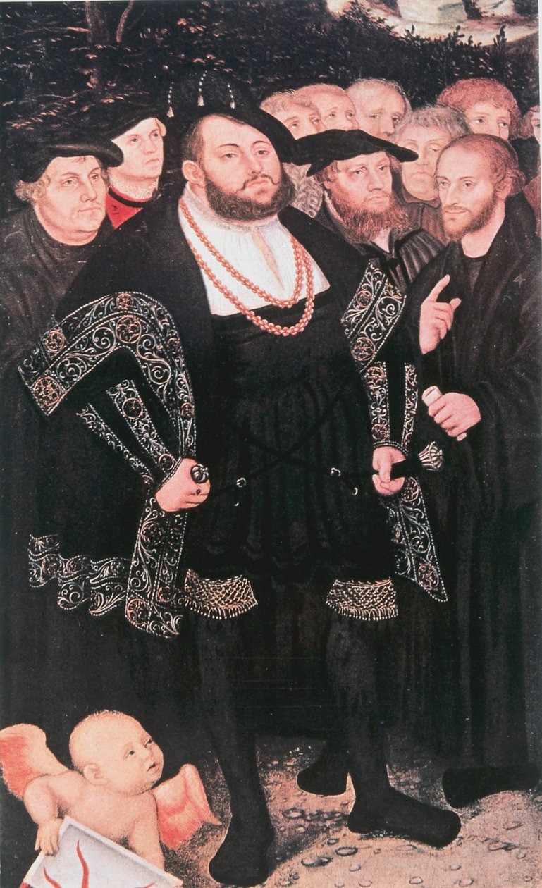 Marcin Luter z reformatorami, ok. 1530 autorstwa Unbekannt