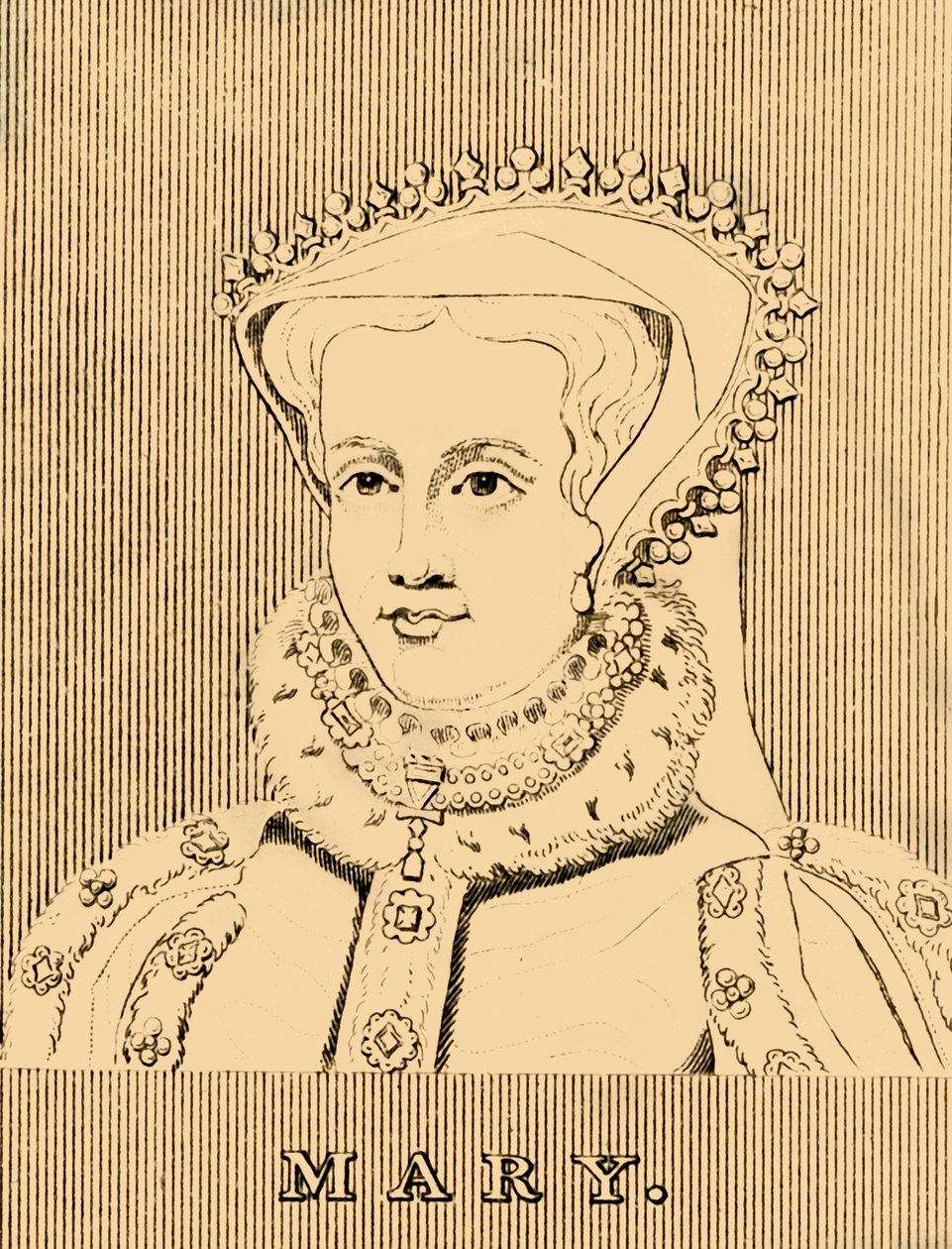 Maryja, 1516-1558, 1830. autorstwa Unbekannt