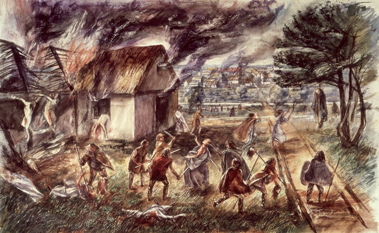 Masakra w Londinium, 60 AD autorstwa Unbekannt