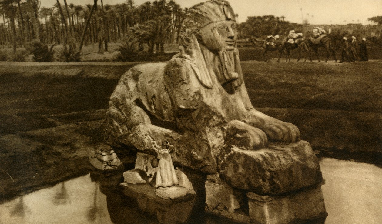 Memphis - Sfinks alabastrowy, c1918-c1939. autorstwa Unbekannt