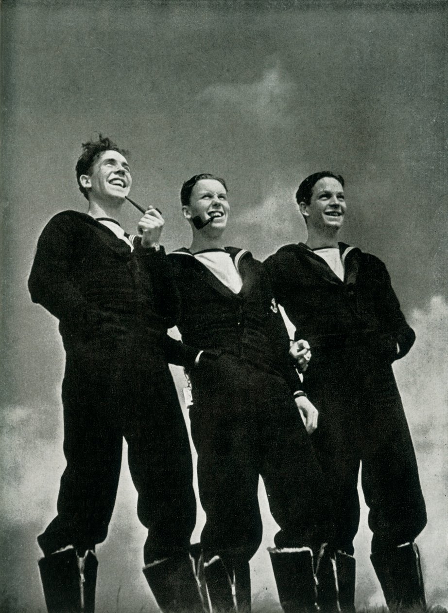 Mężczyźni z Królewskiej Marynarki Wojennej, ok. 1943. autorstwa Unbekannt