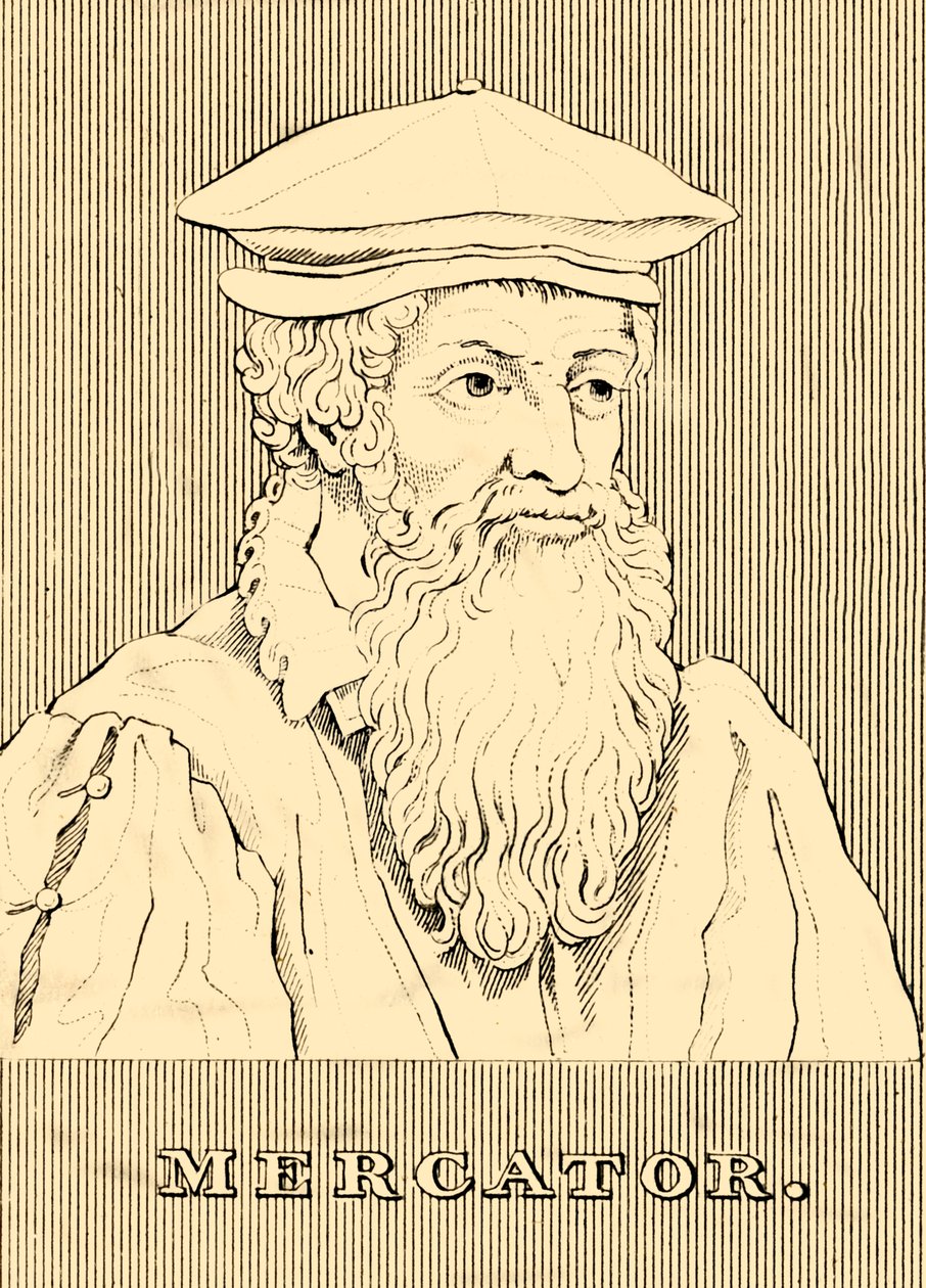 Mercator, 1512-1594, 1830. autorstwa Unbekannt