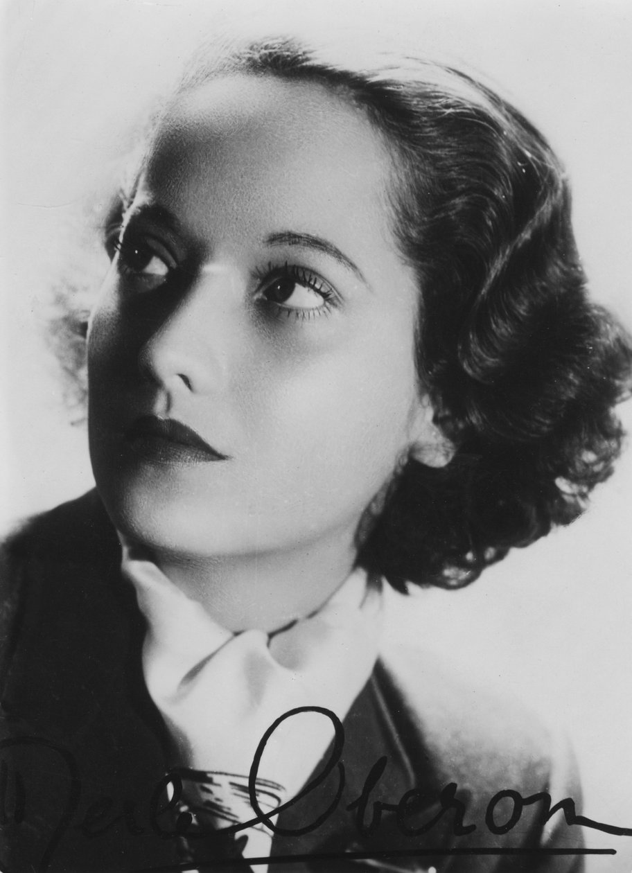 Merle Oberon 1911-1979, brytyjska aktorka, ok. 1930 autorstwa Unbekannt