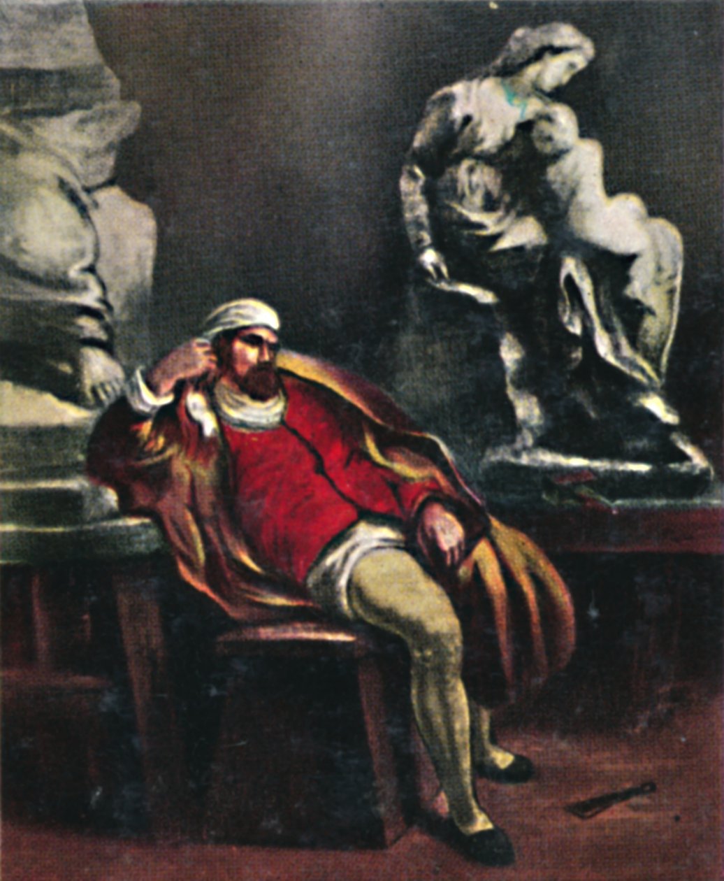 Michał Anioł 1475-1564. - Obraz Delacroix, 1934. autorstwa Unbekannt