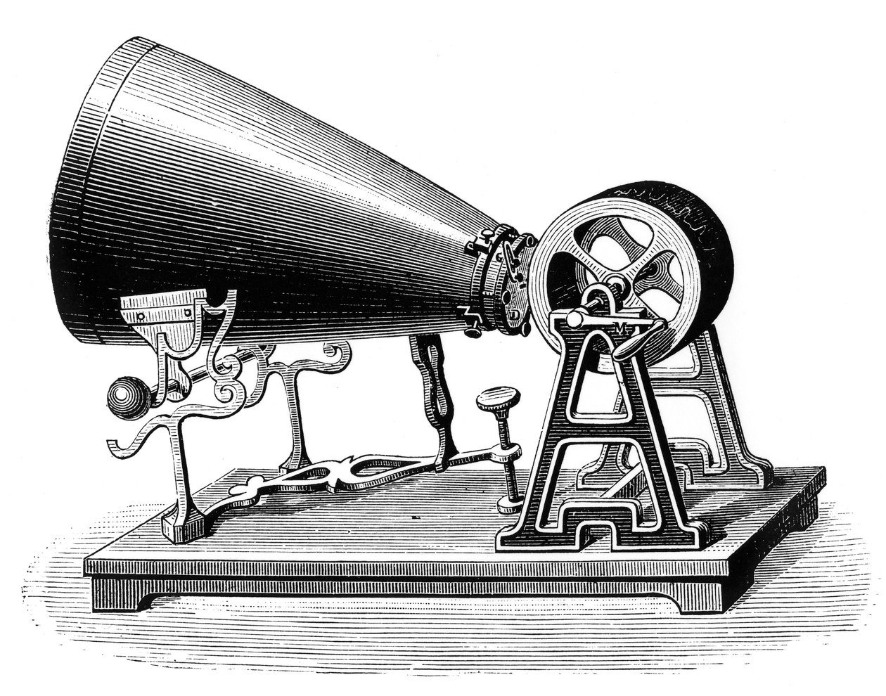 Poł. XIX w. Fonautograf, ok. 1880 r. autorstwa Unbekannt