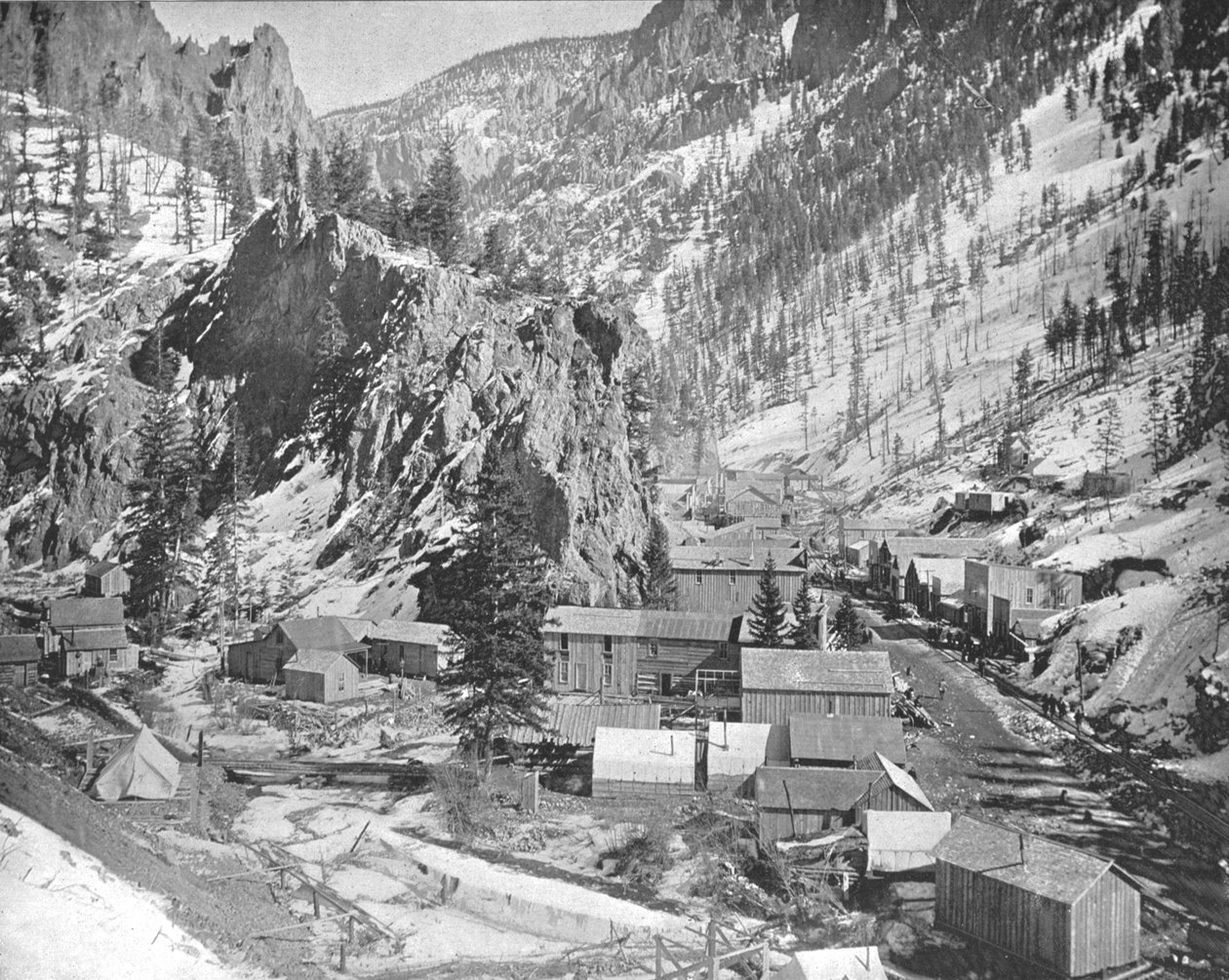 Obóz górniczy, Nevada, USA, ok. 1900. autorstwa Unbekannt