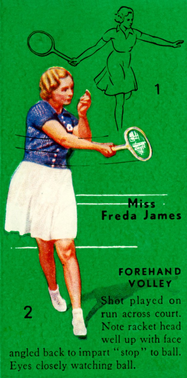 Panna Freda James - Volley Forhend, c1935. autorstwa Unbekannt