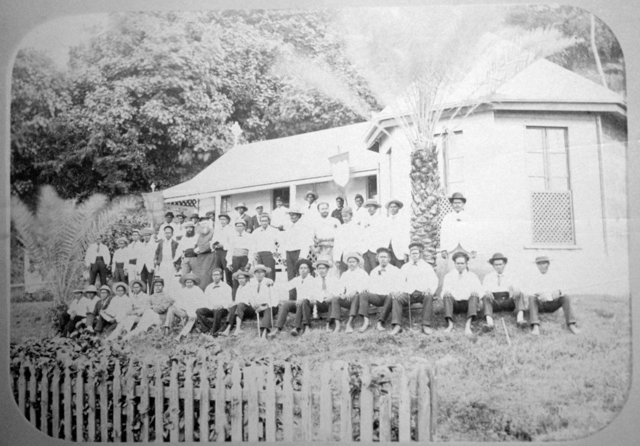 Szkoła misyjna, Levuka, Fidżi, 1888 autorstwa Unbekannt