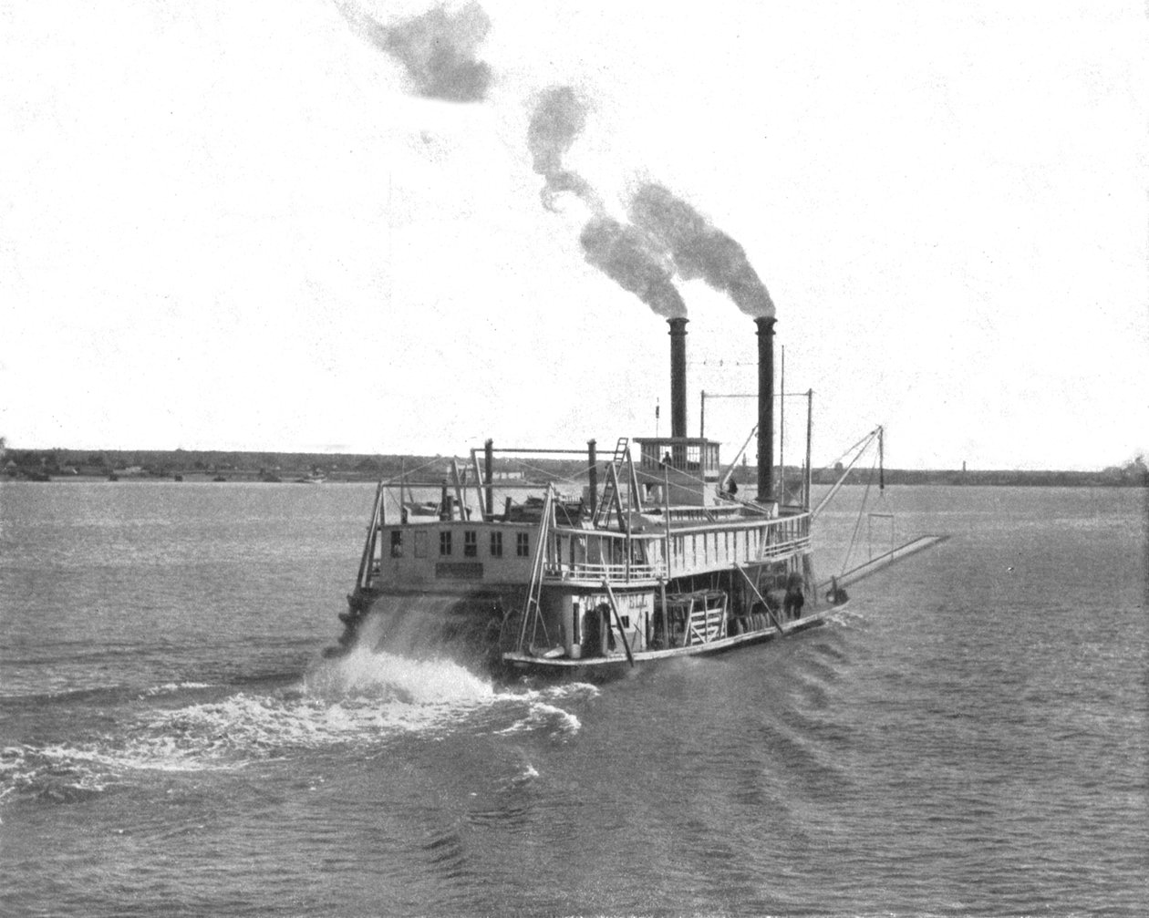 Parowiec Mississippi z łopatkami, USA, ok. 1900 r. autorstwa Unbekannt
