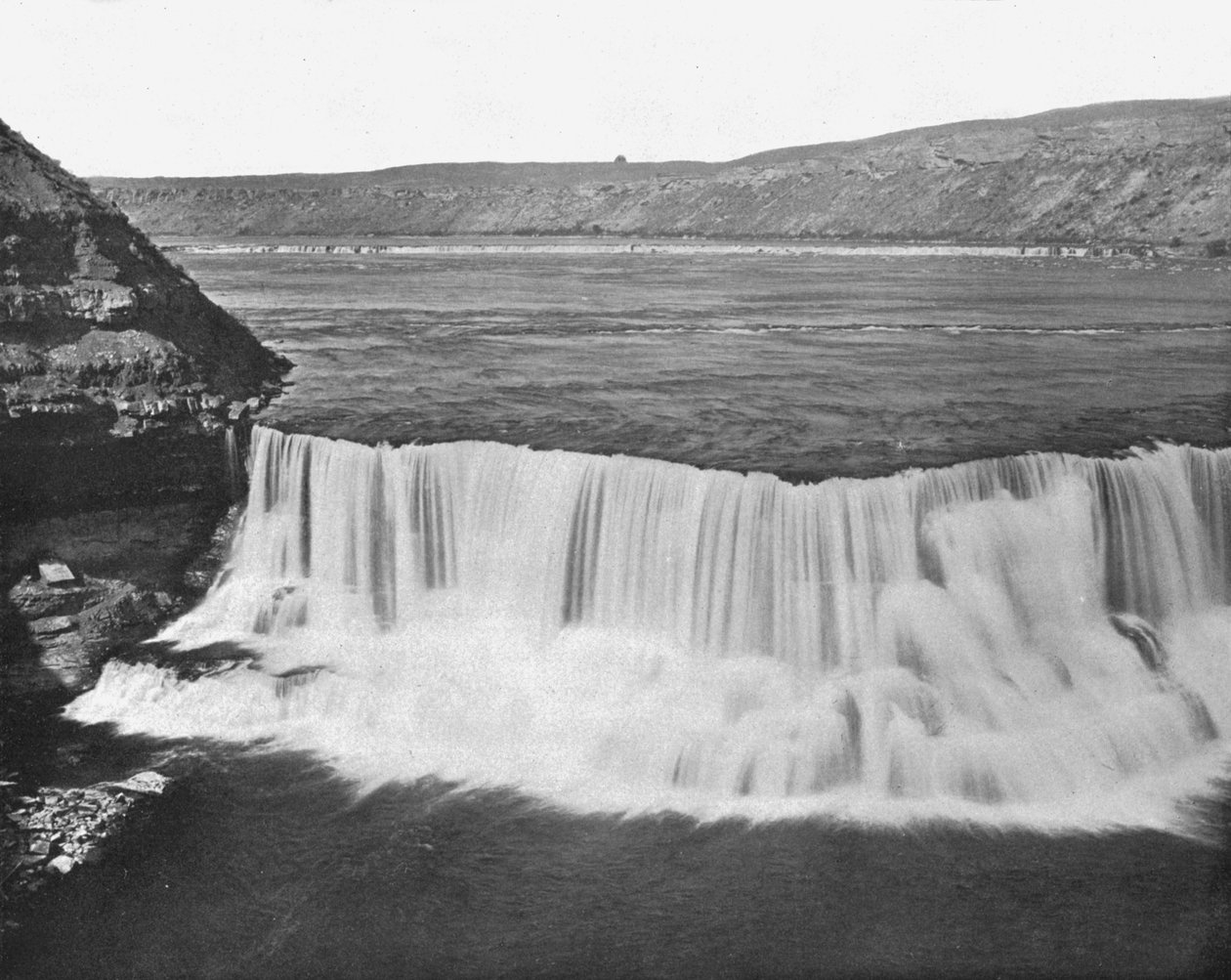 Rzeka Missouri w pobliżu Great Falls, Montana, USA, ok. 1900. autorstwa Unbekannt