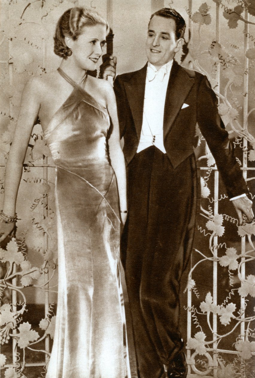 Molly Lamont i Gene Gerrard, aktorzy, 1933 autorstwa Unbekannt