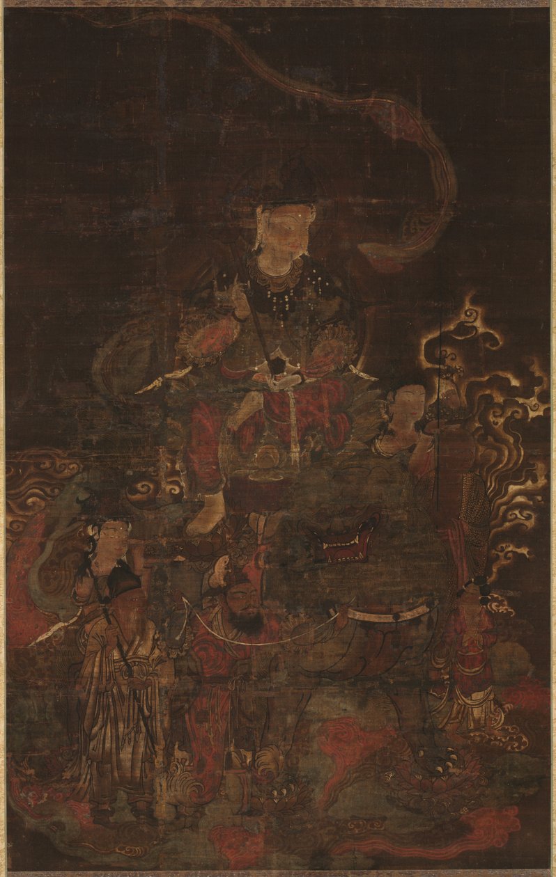 Monju i pomocnicy, 1200s. autorstwa Unbekannt
