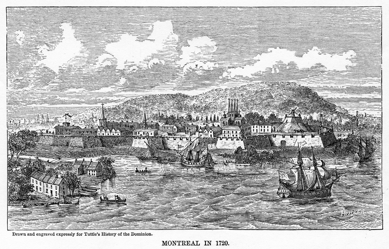 Montreal w 1729, 1877 autorstwa Unbekannt