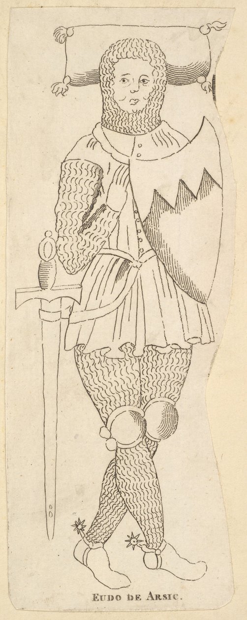 Pomnik Eudo de Arsie, ca. 1790 autorstwa Unbekannt