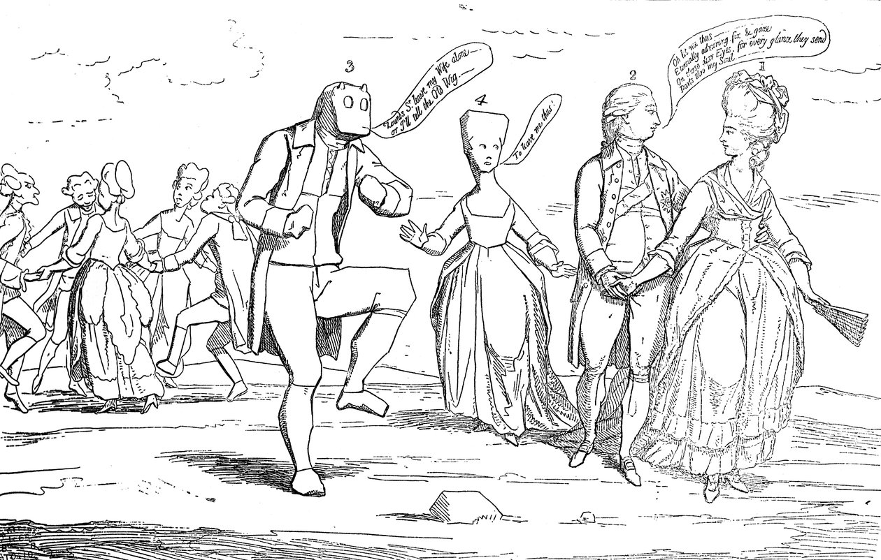 Zabytki niedawno odkryte na Równinie Salisbury, 1782 autorstwa Unbekannt
