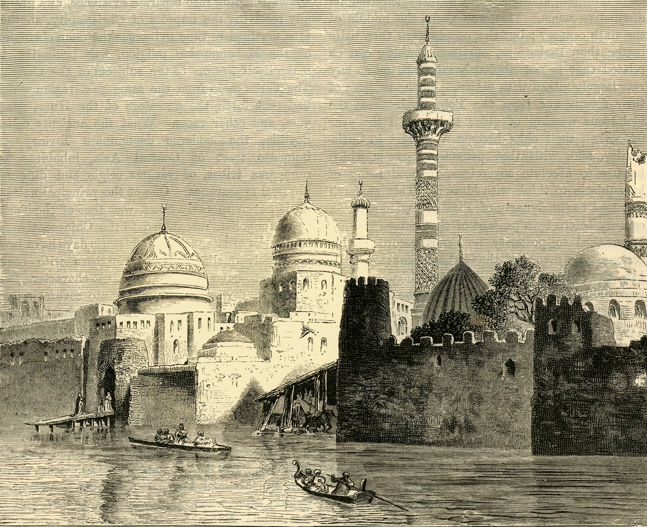 Mosul, główne miasto Al-Jezireh Mezopotamia, 1890. autorstwa Unbekannt