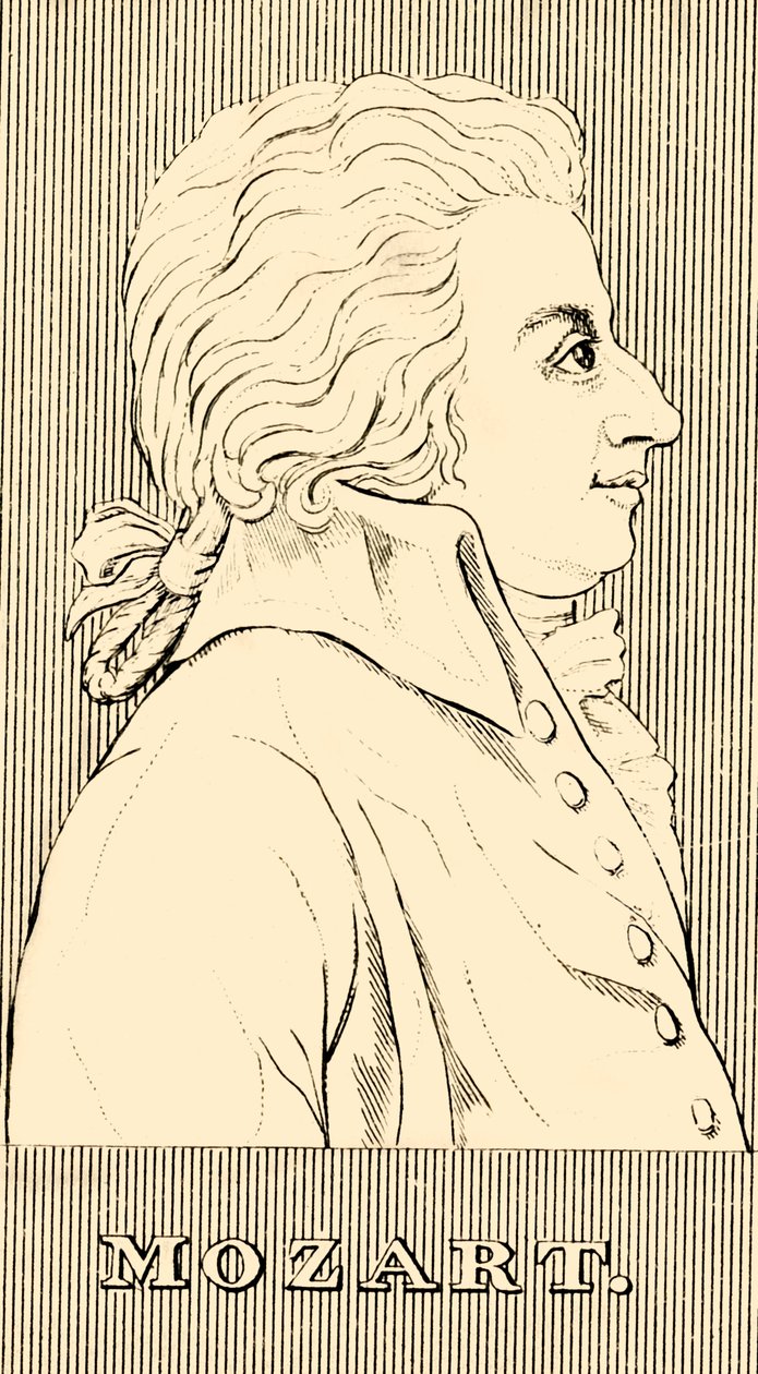 Mozart, 1756-1791, 1830. autorstwa Unbekannt