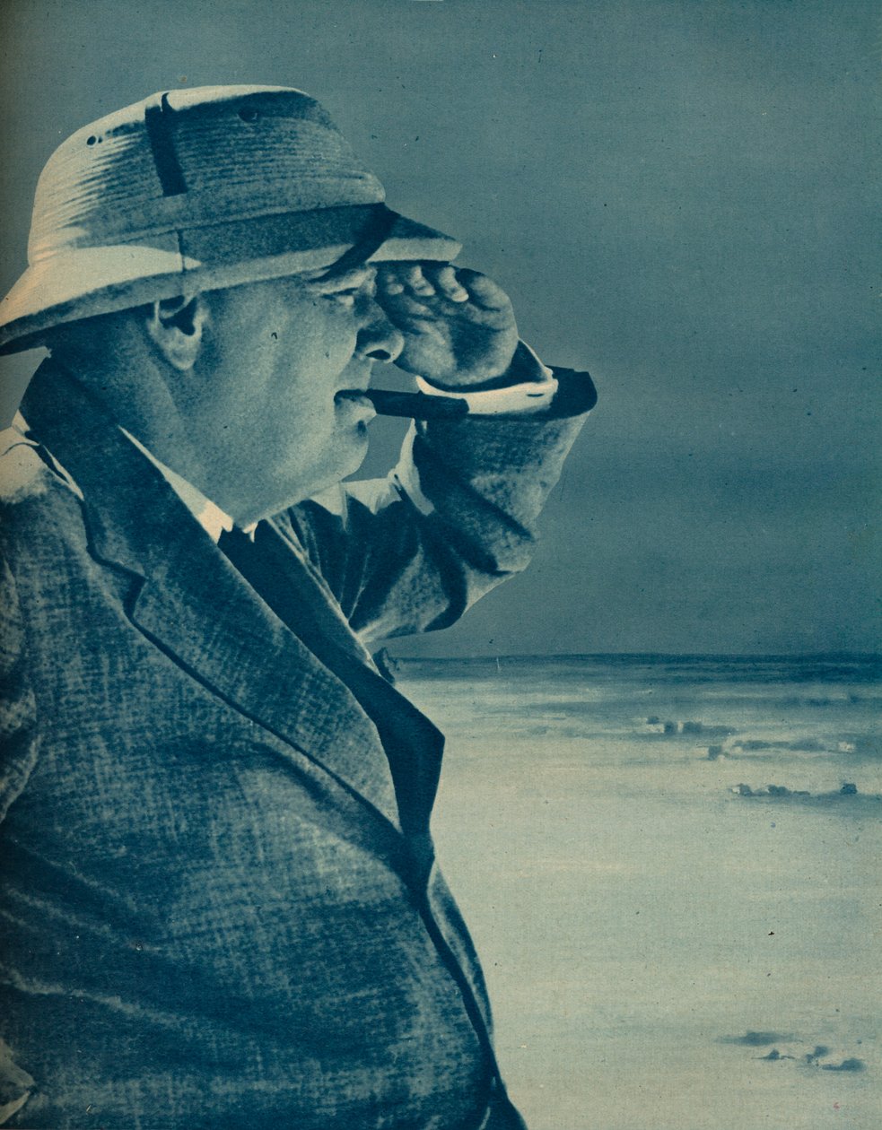 Churchill szpieguje wroga, 1942. autorstwa Unbekannt